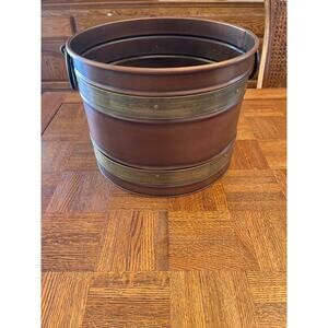 Metal Bucket with a copper finish